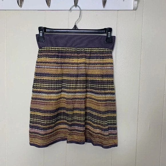 Missoni Skirt Mini Lined Vertical Striped Stripes Multicolor IT Size 40 US 4 - Picture 1 of 7